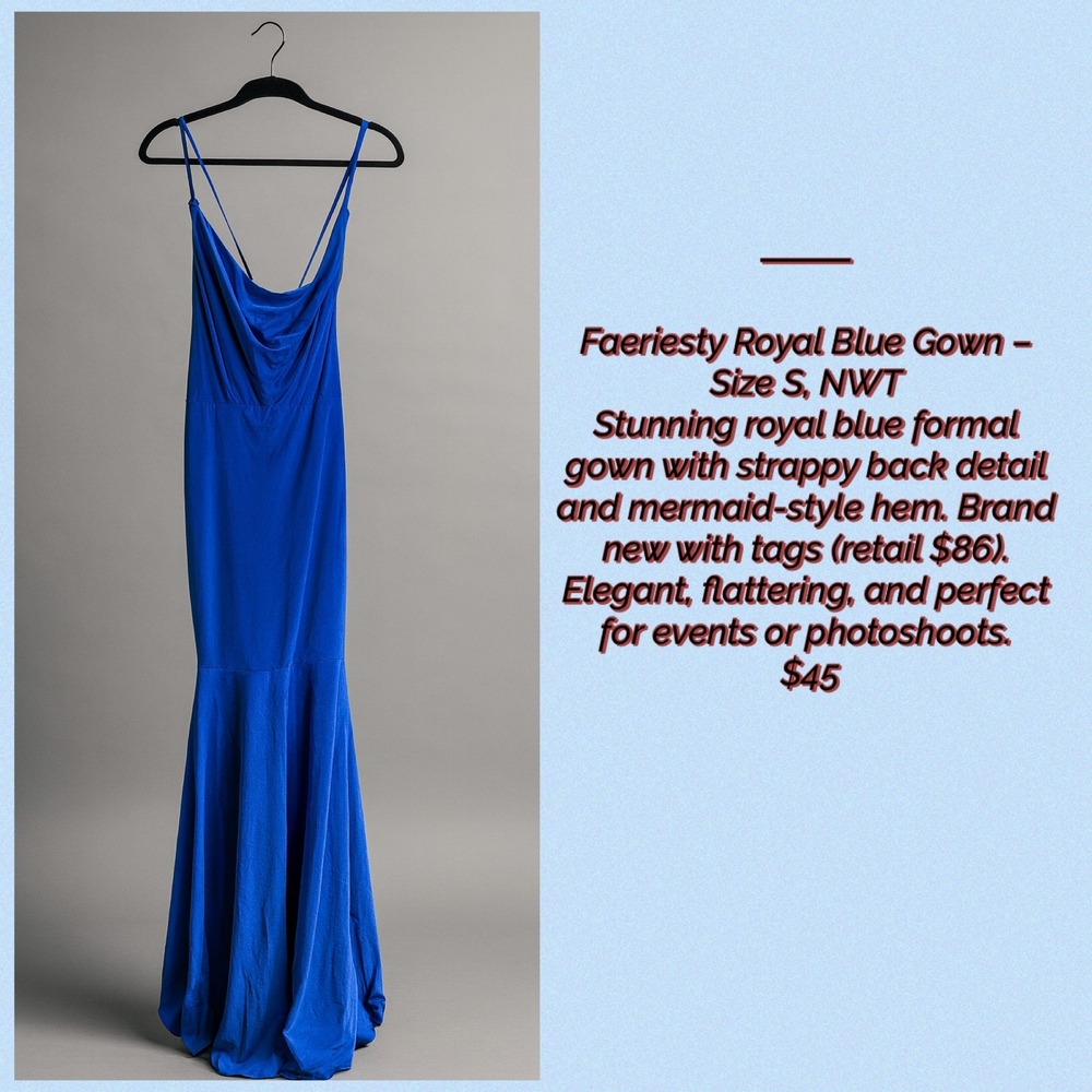 Elegant Royal Blue Gown
